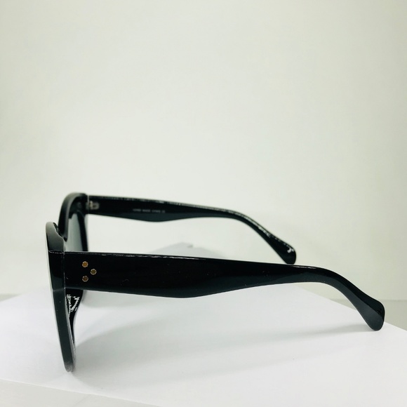 🆑 Square Cat Eye Sunglasses in Black - Picture 4 of 8